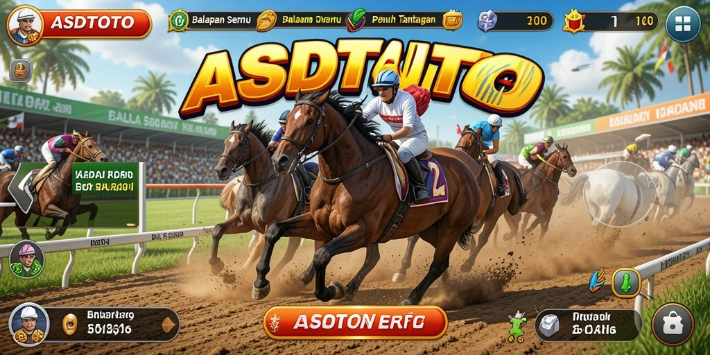 Screenshot gameplay <strong>ASDTOTO</strong> menampilkan balapan yang cepat dan seru.