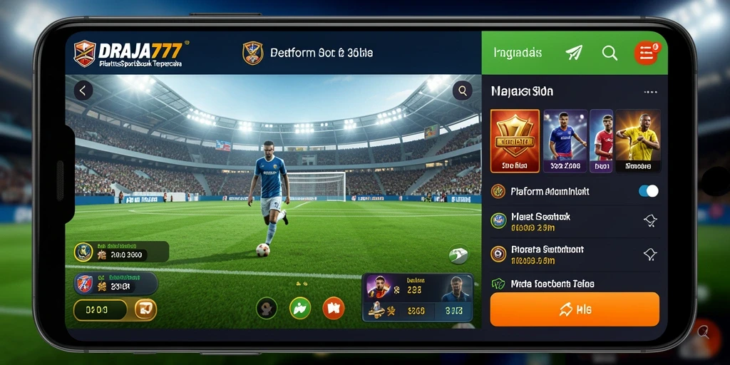 Tampilan gameplay DRAJA777 saat memasang taruhan olahraga.