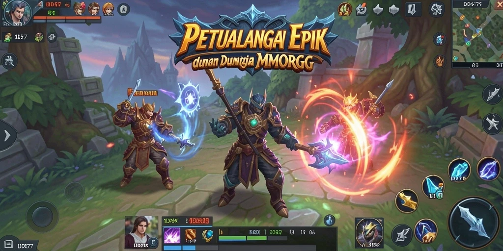 Tampilan gameplay IDR77 dengan petualangan epik dan pertempuran menarik.