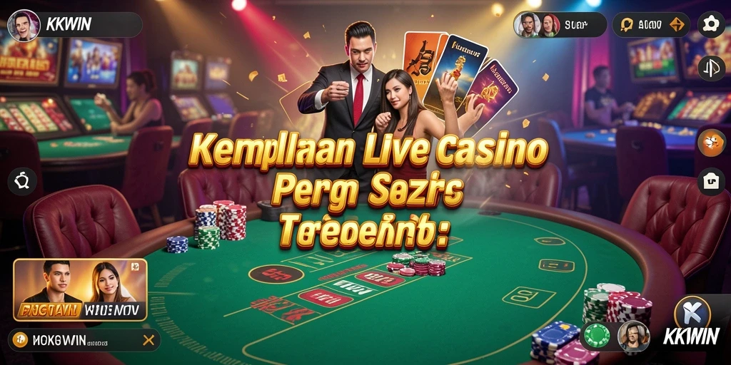 Tampilan gameplay Live Casino yang mengesankan di KKWIN.