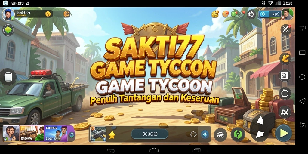 Tampilan gameplay SAKTI77 yang penuh warna dan dinamis.